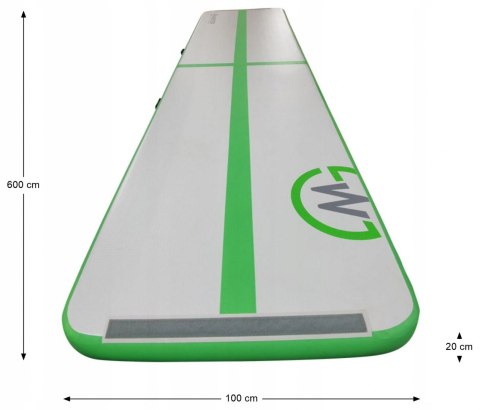 AirTrack Dmuchana Mata Gimnastyczna MASTER 600 x 100 x 20 cm Grey-Green AirTrack Dmuchana Mata Gimnastyczna MASTER 600 x 100 x 20 cm Grey-Green