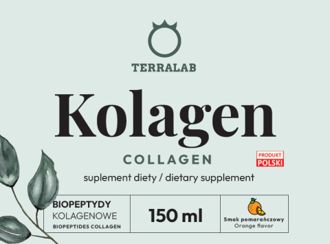 Kolagen 10000 mg z wit. C - biopeptydy kolagenowe 50 % - Pomarańczowy 150 ml Kolagen 10000 mg z wit. C - biopeptydy kolagenowe 50 % - Pomarańczowy 150 ml