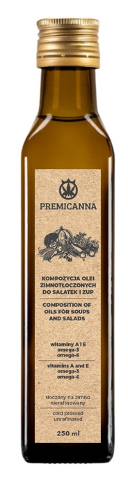 Kompozycja olei zimnotłoczonych do sałatek i zup 250ml