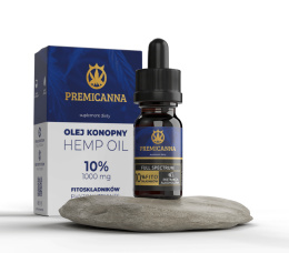 Olejek CBD 10% Naturalny RAW – Pełne Spektrum Konopi