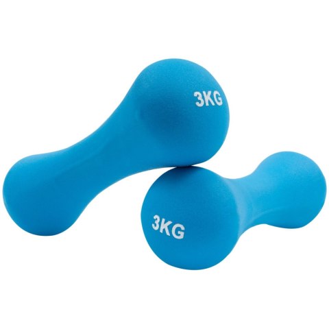 CIĘŻARKI ŻELIWNE POKRYTE NEOPRENEM 2 X 3 KG CIĘŻARKI ŻELIWNE POKRYTE NEOPRENEM 2 X 3 KG
