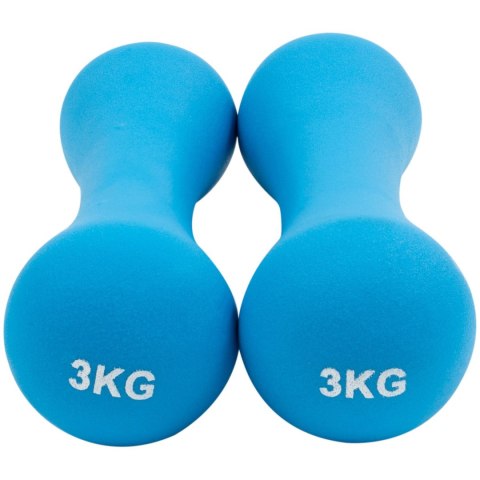CIĘŻARKI ŻELIWNE POKRYTE NEOPRENEM 2 X 3 KG CIĘŻARKI ŻELIWNE POKRYTE NEOPRENEM 2 X 3 KG