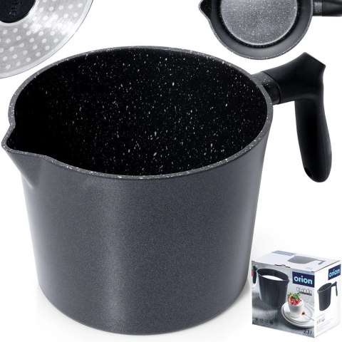 Garnek do Gotowania Mleka Indukcja z Uchwytem Wylewką Granitowy ORION 2,2 l Garnek do Gotowania Mleka Indukcja z Uchwytem Wylewką Granitowy ORION 2,2 l