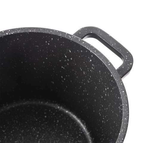Garnek granitowy ze szklaną pokrywką wysoki GRANDE 7,6 l Garnek granitowy ze szklaną pokrywką wysoki GRANDE 7,6 l