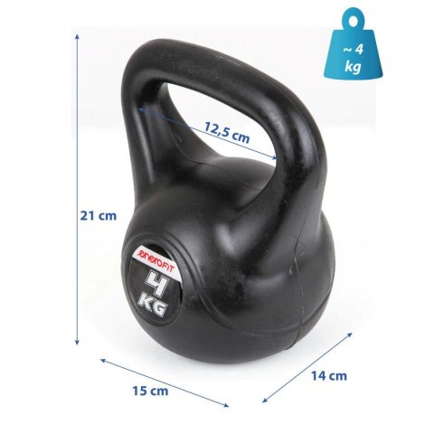 HANTLA KOMPOZYTOWA KETTLEBELL 4 KG ODWAŻNIK ENERO FIT HANTLA KOMPOZYTOWA KETTLEBELL 4 KG ODWAŻNIK ENERO FIT