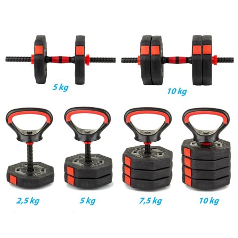 HANTLA KOMPOZYTOWA KETTLEBELL PRZYRZĄD DO POMPEK 3W1 10KG EB FIT HANTLA KOMPOZYTOWA KETTLEBELL PRZYRZĄD DO POMPEK 3W1 10KG EB FIT
