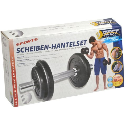 HANTLA ŻELIWNA 10 KG BEST SPORTING ŚR 30MM HANTLA ŻELIWNA 10 KG BEST SPORTING ŚR 30MM