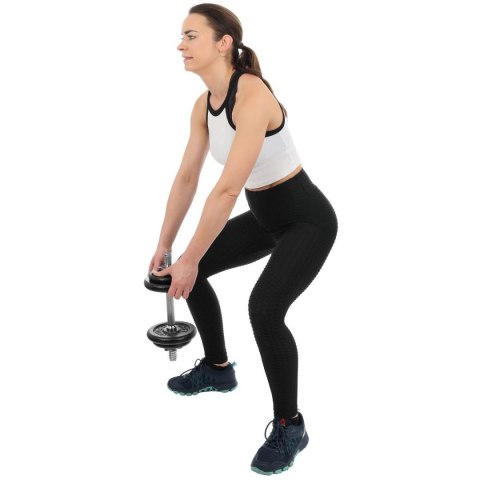 Hantla żeliwna 10kg walizka Enero Fit zestaw 7 elementów