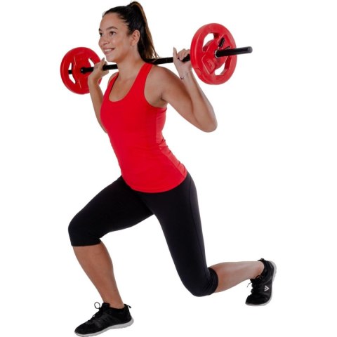 Sztanga składana kompozytowa 20kg 130cm Pure 2 Improve kolorowe talerze