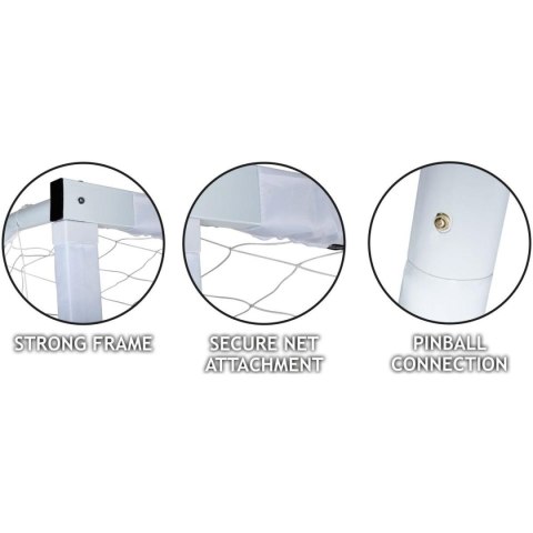 BRAMKA DO PIŁKI NOŻNEJ Z SIATKĄ 300x200x100CM ENERO BRAMKA DO PIŁKI NOŻNEJ Z SIATKĄ 300x200x100CM ENERO