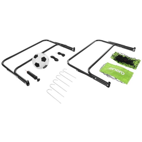 ZESTAW 2 BRAMEK METALOWYCH Z SIATKĄ PIŁKA POMPKA 60X45X24CM ENERO ZESTAW 2 BRAMEK METALOWYCH Z SIATKĄ PIŁKA POMPKA 60X45X24CM ENERO