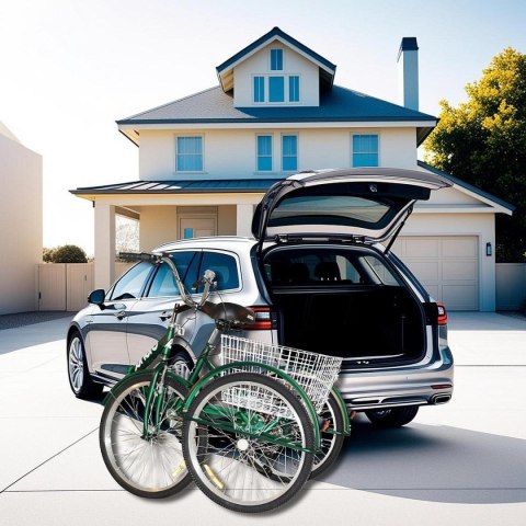 ROWER 3-KOŁOWY SKŁADANY 24 ZIELONY SHIMANO 7-BIEGOWY ROWER 3-KOŁOWY SKŁADANY 24 ZIELONY SHIMANO 7-BIEGOWY