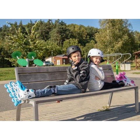 ŁYŻWOROLKI - WROTKI - ŁYŻWY 4W1 ENERO 30-33 NIEBIESKIE ŁYŻWOROLKI - WROTKI - ŁYŻWY 4W1 ENERO 30-33 NIEBIESKIE