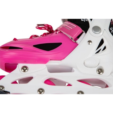 ŁYŻWOROLKI - WROTKI - ŁYŻWY 4W1 ENERO 30-33 RÓŻOWE ŁYŻWOROLKI - WROTKI - ŁYŻWY 4W1 ENERO 30-33 RÓŻOWE