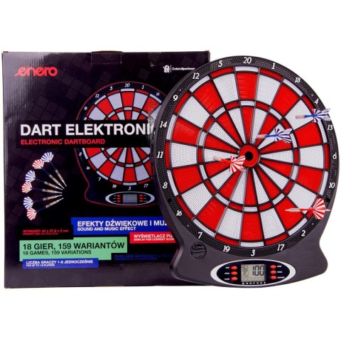 DART ELEKTRONICZNY ENERO 43CM CZERWONY DART ELEKTRONICZNY ENERO 43CM CZERWONY