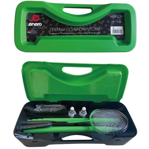 ZESTAW PLAŻOWO-OGRODOWY DO BADMINTONA 3W1 ENERO ZESTAW PLAŻOWO-OGRODOWY DO BADMINTONA 3W1 ENERO
