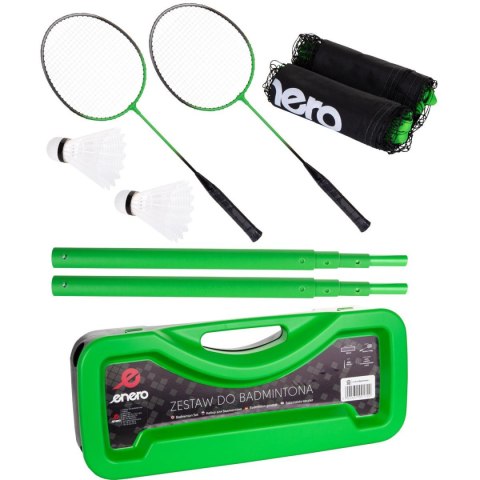 ZESTAW PLAŻOWO-OGRODOWY DO BADMINTONA 3W1 ENERO ZESTAW PLAŻOWO-OGRODOWY DO BADMINTONA 3W1 ENERO