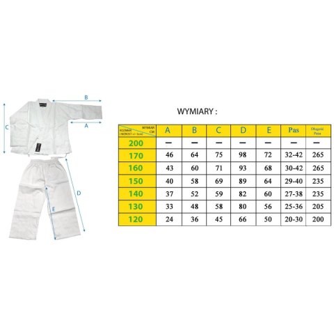 KIMONO ENERO PROFESSIONAL KARATE 140CM 8OZ KIMONO ENERO PROFESSIONAL KARATE 140CM 8OZ
