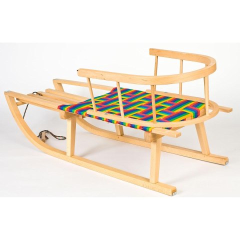 SANKI DREWNIANE NINA Z OPARCIEM SIEDZISKO PARCIANE SANKI DREWNIANE NINA Z OPARCIEM SIEDZISKO PARCIANE