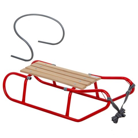 SANKI METALOWE TOMEK Z OPARCIEM CZERWONE SANKI METALOWE TOMEK Z OPARCIEM CZERWONE