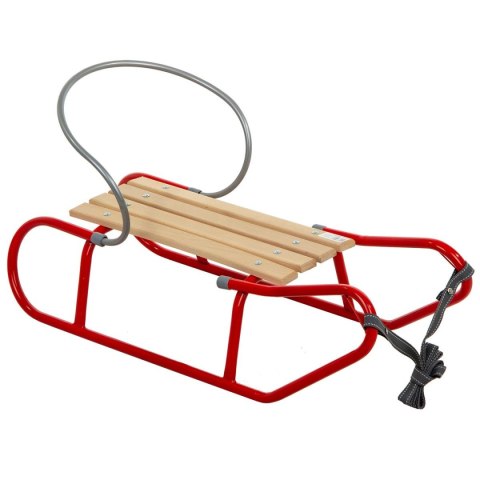 SANKI METALOWE TOMEK Z OPARCIEM CZERWONE SANKI METALOWE TOMEK Z OPARCIEM CZERWONE