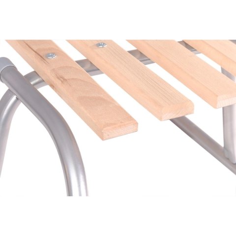 SANKI METALOWE KULIGOWE 2 OSOBOWE SREBRNE SANKI METALOWE KULIGOWE 2 OSOBOWE SREBRNE