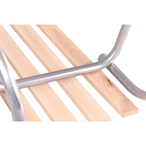 SANKI METALOWE KULIGOWE 2 OSOBOWE SREBRNE SANKI METALOWE KULIGOWE 2 OSOBOWE SREBRNE