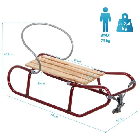 SANKI METALOWE TOMEK Z OPARCIEM BORDOWE SANKI METALOWE TOMEK Z OPARCIEM BORDOWE