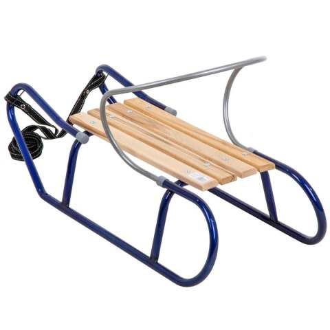 SANKI METALOWE TOMEK Z OPARCIEM NIEBIESKIE SANKI METALOWE TOMEK Z OPARCIEM NIEBIESKIE