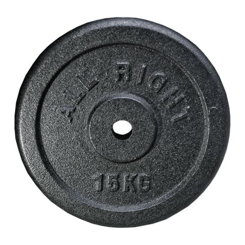 OBCIĄŻENIE ALLRIGHT CZARNE 15kg OBCIĄŻENIE ALLRIGHT CZARNE 15kg