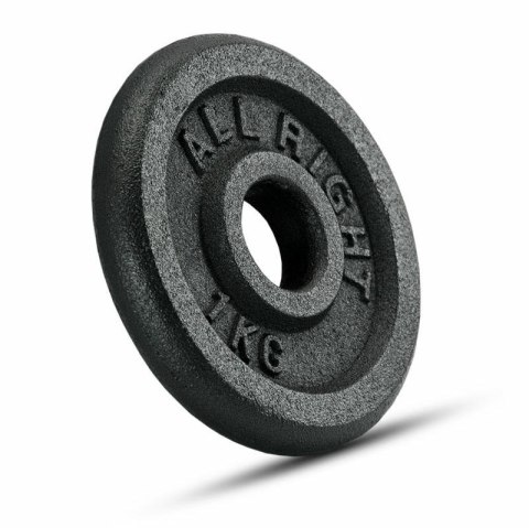 OBCIĄŻENIE ALLRIGHT CZARNE 1kg OBCIĄŻENIE ALLRIGHT CZARNE 1kg