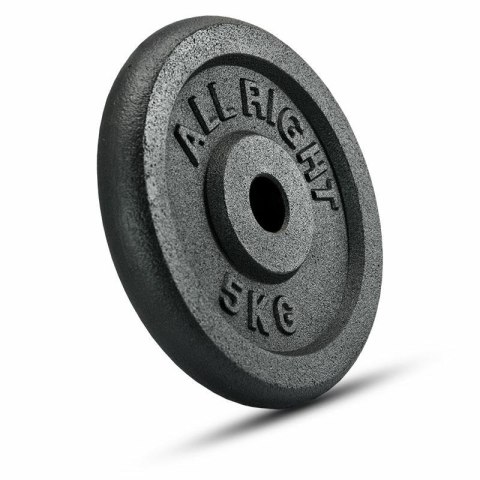 OBCIĄŻENIE ALLRIGHT CZARNE 5,00KG OBCIĄŻENIE ALLRIGHT CZARNE 5,00KG