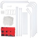 BR240P Bramki Piłkarskie 2w1 z Panelem do Celowania 240x150cm NILS
