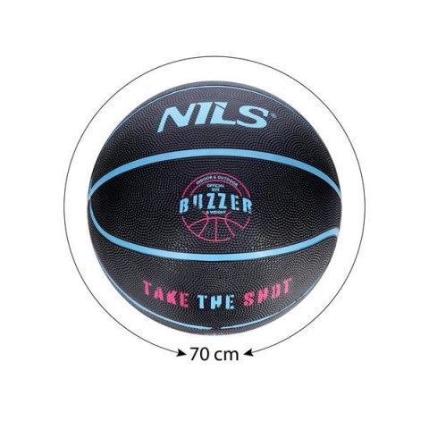 NPK251 PIŁKA DO KOSZYKÓWKI CZARNA BUZZER 5 NILS NPK251 PIŁKA DO KOSZYKÓWKI CZARNA BUZZER 5 NILS