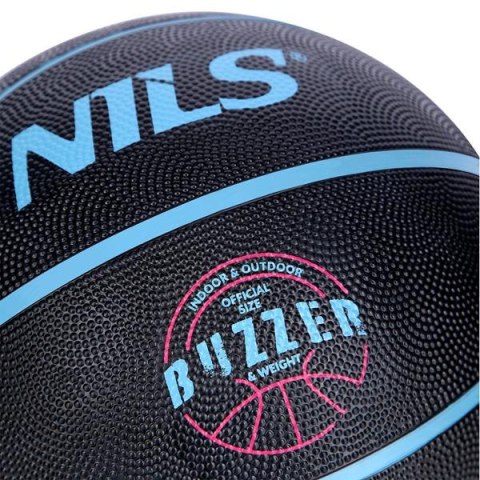 NPK251 PIŁKA DO KOSZYKÓWKI CZARNA BUZZER 5 NILS NPK251 PIŁKA DO KOSZYKÓWKI CZARNA BUZZER 5 NILS