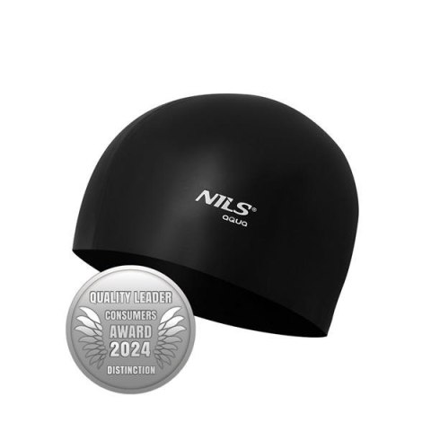 NQC JEDNOKOLOROWY BK01 CZARNY CZEPEK SILIKONOWY NILS AQUA NQC JEDNOKOLOROWY BK01 CZARNY CZEPEK SILIKONOWY NILS AQUA