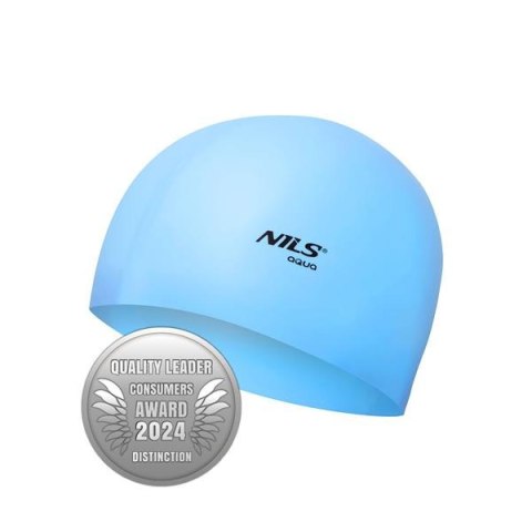 NQC JEDNOKOLOROWY BL01 JASNONIEBIESKI CZEPEK SILIKONOWY NILS AQUA NQC JEDNOKOLOROWY BL01 JASNONIEBIESKI CZEPEK SILIKONOWY NILS AQUA