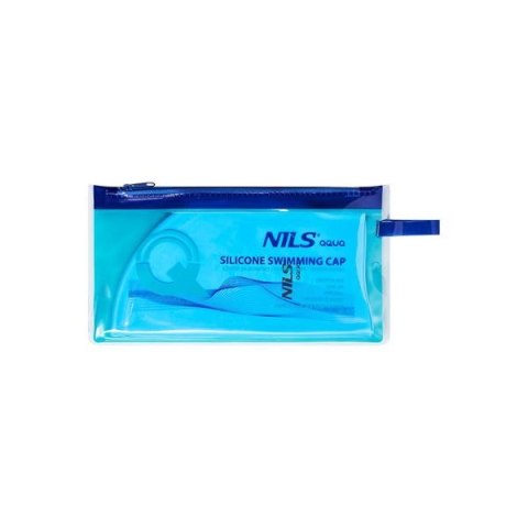 NQC JEDNOKOLOROWY BL02 NIEBIESKI CZEPEK SILIKONOWY NILS AQUA NQC JEDNOKOLOROWY BL02 NIEBIESKI CZEPEK SILIKONOWY NILS AQUA