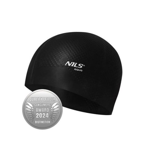 NQC JEDNOKOLOROWY CZARNY CZEPEK SILIKONOWY DOTS NILS AQUA NQC JEDNOKOLOROWY CZARNY CZEPEK SILIKONOWY DOTS NILS AQUA