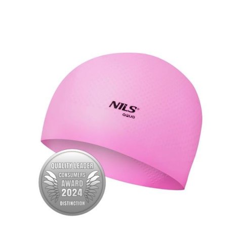 NQC JEDNOKOLOROWY RÓŻOWY CZEPEK SILIKONOWY DOTS NILS AQUA NQC JEDNOKOLOROWY RÓŻOWY CZEPEK SILIKONOWY DOTS NILS AQUA