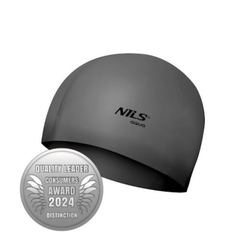 NQC JEDNOKOLOROWY SL02 CIEMNOSZARY CZEPEK SILIKONOWY NILS AQUA NQC JEDNOKOLOROWY SL02 CIEMNOSZARY CZEPEK SILIKONOWY NILS AQUA