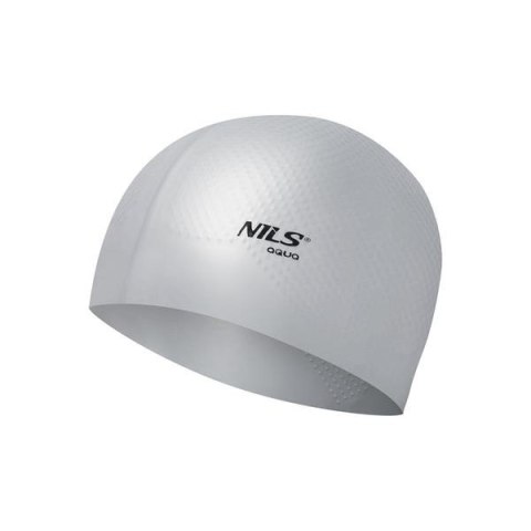 NQC JEDNOKOLOROWY SZARY CZEPEK SILIKONOWY DOTS NILS AQUA NQC JEDNOKOLOROWY SZARY CZEPEK SILIKONOWY DOTS NILS AQUA