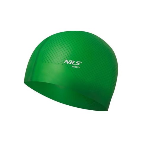 NQC JEDNOKOLOROWY ZIELONY CZEPEK SILIKONOWY DOTS NILS AQUA NQC JEDNOKOLOROWY ZIELONY CZEPEK SILIKONOWY DOTS NILS AQUA