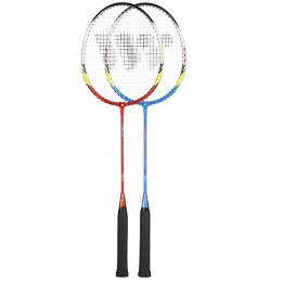 Alumtec 329K zestaw 2 rakiet badminton WISH z pokrowcem niebieska/czerwona