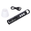 NC0003 Latarka LED 800 lm NILS CAMP USB IPX4 teleskopowa klosz