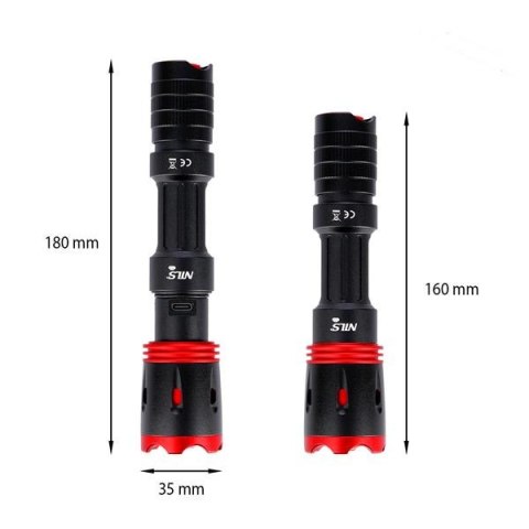 NC0004 Latarka LED 1000 lm NILS CAMP teleskopowa USB-C IP65 outdoor NC0004 Latarka LED 1000 lm NILS CAMP teleskopowa USB-C IP65 outdoor