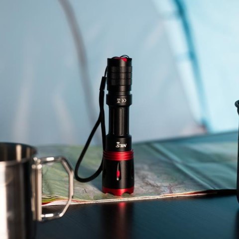 NC0004 Latarka LED 1000 lm NILS CAMP teleskopowa USB-C IP65 outdoor NC0004 Latarka LED 1000 lm NILS CAMP teleskopowa USB-C IP65 outdoor