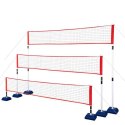 NT0300 3w1 SIATKA MULTIFUNKCYJNA BADMINTON+TENIS+SIATKÓWKA POKROWIEC PEŁNY NILS
