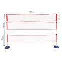 NT0300 3w1 SIATKA MULTIFUNKCYJNA BADMINTON+TENIS+SIATKÓWKA POKROWIEC PEŁNY NILS