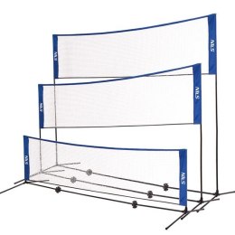 NT7111 3w1 Siatka Multifunkcyjna Badminton, Tenis, Siatkówka + Pokrowiec